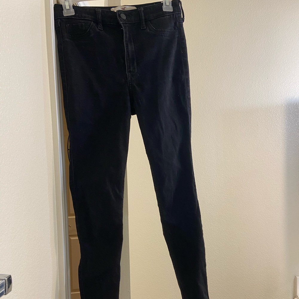 Hollister Black High Rise Super Skinny Jeans
